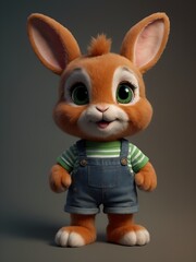 Easter bunny toy cartoon character