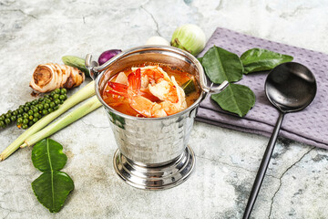 Tom Yum soup with prawn