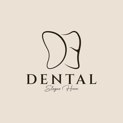 illustration of D and E Signs found on teeth, clinic, vector, dentistry vector illustration design.