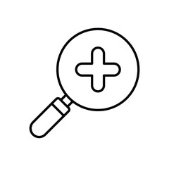 Fototapeta premium Zoom In vector icon