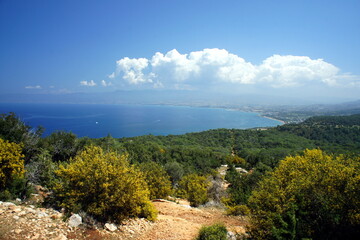 Western Cyprus .Picturesque sea view.