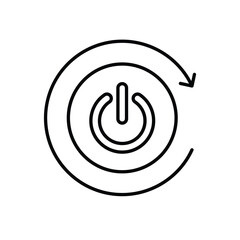 Restart vector icon