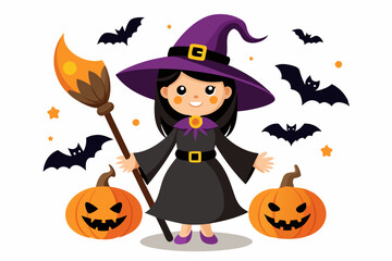 Halloween terrible vector illustration