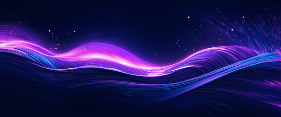 Abstract cosmic waves pattern