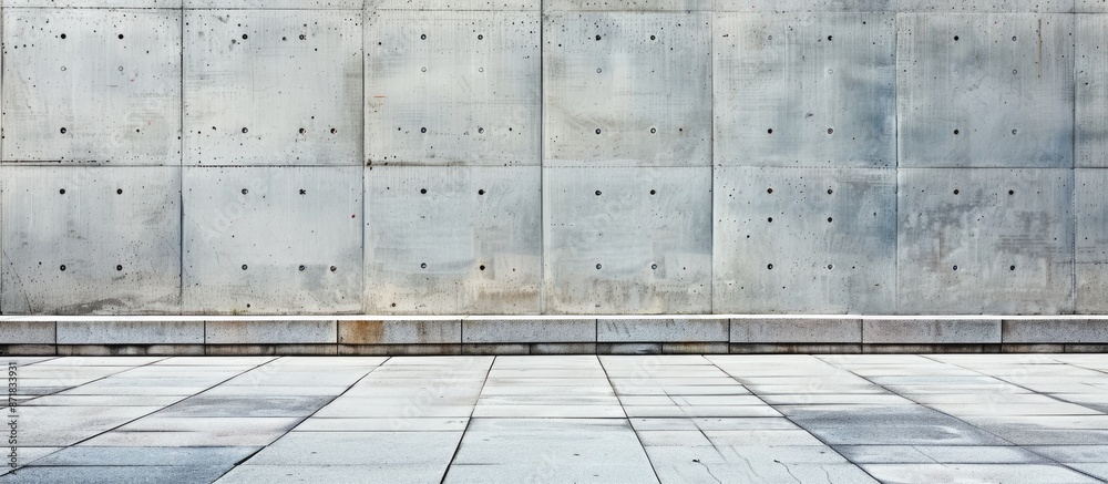 Leinwandbilder a detailed shot capturing a concrete wall background with a blank area for additional content or tex