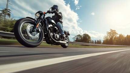 Obraz premium The rider on motorcycle