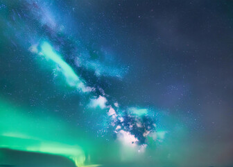 Naklejka premium space nebula