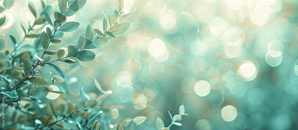 Aufkleber Soft focus bokeh backdrop with ample copy space image
