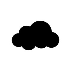 Cloud icon on white background.