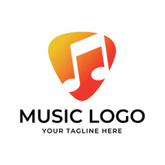 Music vector logo graphic modern abstract