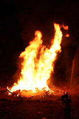 Lag Boomer bonfire on the night of the holiday
