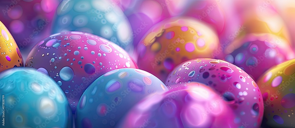 Aufkleber vibrant easter eggs add a festive touch to the holiday celebration, perfect for decorating and creat