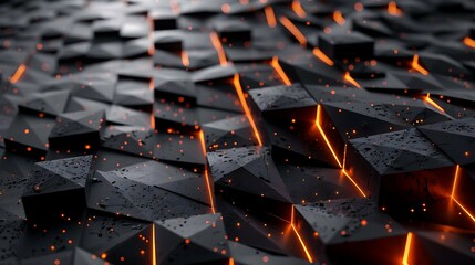 Fototapeta premium Dynamic Futuristic 3D Environment, Realistic Texture Sci-Fi Background