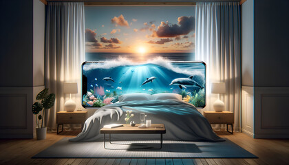 Serenity Unleashed: Ocean Dreamscape