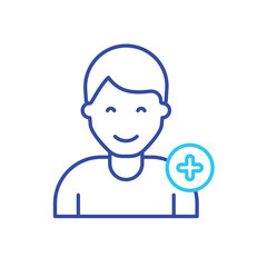 Add Friend vector icon