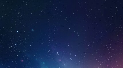 Naklejka premium A deep space-themed background with a gradient from midnight blue to space violet, speckled with stars, against a deep navy background. Perfect for a cosmic display or theme.