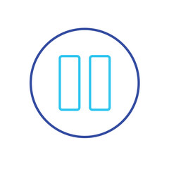 Pause vector icon