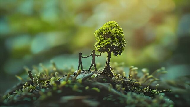 Photo real as Innovative Partnership Dynamics concept as Explore the dynamic nature of an innovative partnership with an advertisement highlighting adaptability and creativity. in  Photo Stock  Concep