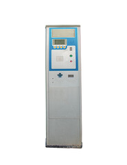 Parking Machine, on a White Background