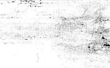 Grunge vector texture overlay illustration over any design to create grungy vintage effect and depth. Distressed black and white grunge seamless texture. Overlay scratched design background.
