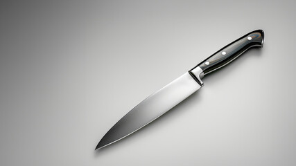 High-quality stainless steel kitchen knife with a sharp blade and ergonomic handle, perfect for precision cutting and chopping tasks.