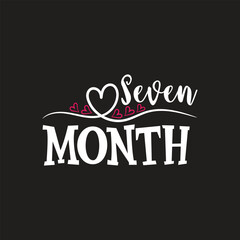 Obraz premium Seven month, hello world