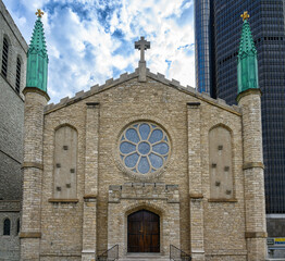 Architectural features of Mariners Church, Detroit, USA