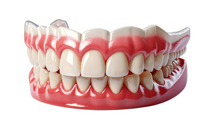 Obraz premium Ultra-Realistic Dentures with Implants for Dental Professionals