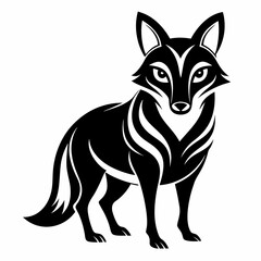 Animal logo icon black shape white background