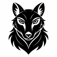 Animal logo icon black shape white background