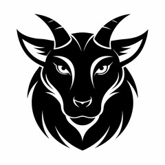 Animal logo icon black shape white background