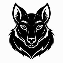 Animal logo icon black shape white background