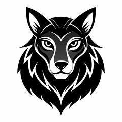 Animal logo icon black shape white background