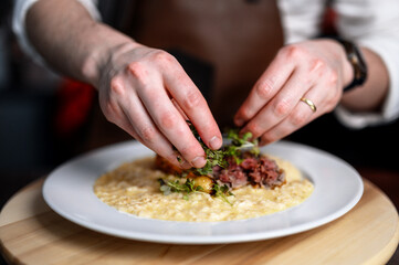 Risotto serving