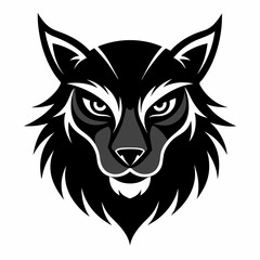 Animal logo icon black shape white background