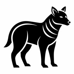 Animal logo icon black shape white background