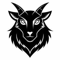 Animal logo icon black shape white background