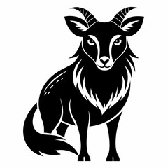 Animal logo icon black shape white background