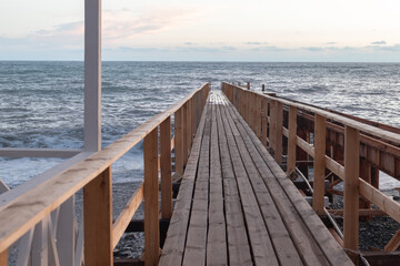 Obraz premium Old pier on the sea