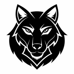 Animal logo icon black shape white background