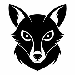 Animal logo icon black shape white background