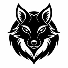 Animal logo icon black shape white background