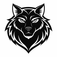 Animal logo icon black shape white background