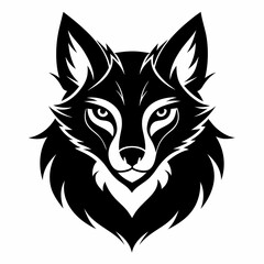 Animal logo icon black shape white background