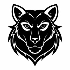 Animal logo icon black shape white background