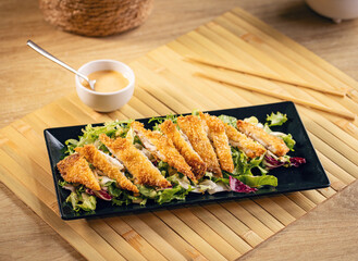 Breaded chicken strips