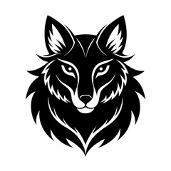 Animal logo icon black shape white background