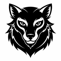 Animal logo icon black shape white background