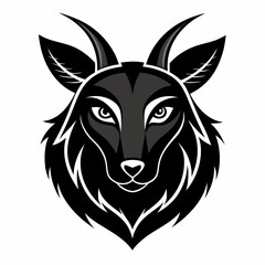 Animal logo icon black shape white background