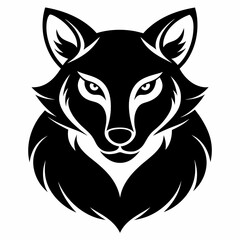 Animal logo icon black shape white background